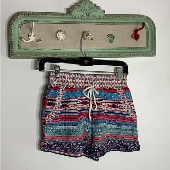 Two Pairs Boho drawstring waist XS Summer shorts causal boho - Picture 9 of 15